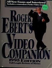 Cover of: Roger Ebert's video companion.