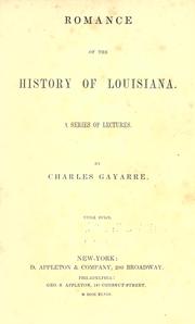 Cover of: Romance of the history of Louisiana.: A series of lectures.