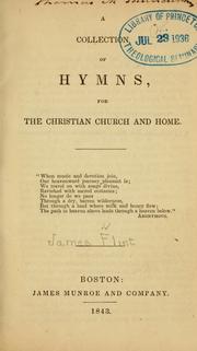 Cover of: A Collection of hymns for the Christian church and home