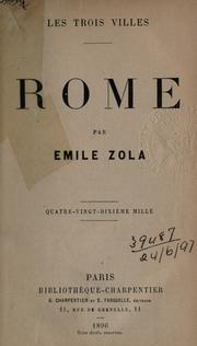 Cover of: Rome. by Émile Zola, Émile Zola