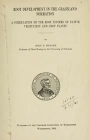 Cover of Root development in the grassland formation by john ernest weaver