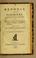 Cover of: Réponse de Pinchinat, député de Saint-Domingue, aux discours, actes ou écrits des citoyens Leborgne, Garrigou, Lachapelle et Sonthonax