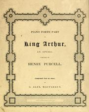 Cover of: Dryden's opera of King Arthur by Henry Purcell