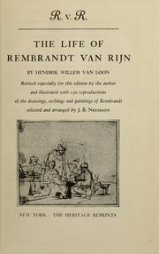 Cover of: R.v.R.: the life of Rembrandt van Rijn