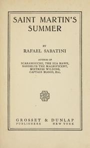 Cover of: Saint Martin's summer by Rafael Sabatini