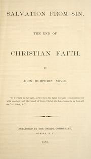 Cover of: Salvation from sin, the end of Christian faith