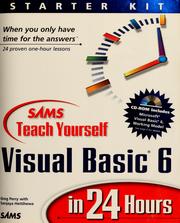 Cover of: Sams teach yourself Visual Basic 6 in 24 hours by Greg M. Perry