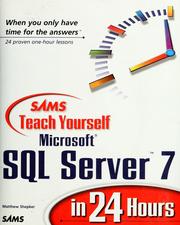 Cover of: Sams teach yourself SQL Server 7 in 24 hours