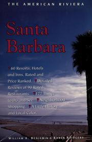 Cover of: Santa Barbara, the American Riviera