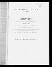 Cover of: The Louisbourg expedition of 1745 by Everett Pepperell Wheeler