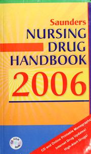 Cover of: Saunders nursing drug handbook 2006