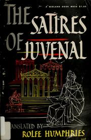 Cover of: The Satires of Juvenal by Juvenal