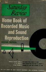 Cover of: The Saturday review home book of recorded music and sound reproduction by Edward Tatnall Canby