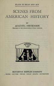 Cover of: Scenes from American history by Augusta Stevenson