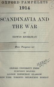 Cover of: Scandinavia and the war.