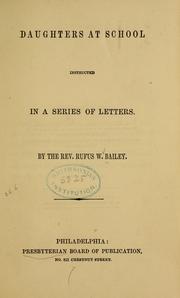 Cover of: Daughters at school instructed in a series of letters
