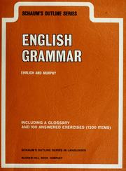 Cover of: Schaum's outline of English grammar by Eugene H. Ehrlich