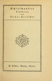 Cover of: Schlafwandler: Erzählung