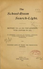 Cover of: The school-room search-light