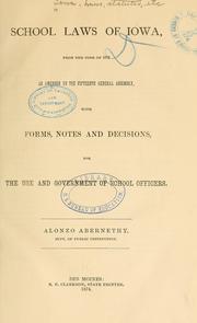 School laws of Iowa, from the code of 1873 by Iowa