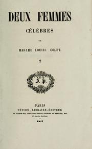 Deux femmes célèbres by Louise Colet