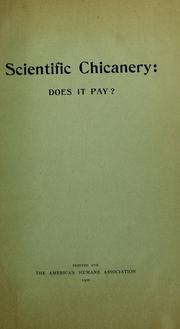 Cover of: Scientific chicanery: does it pay?