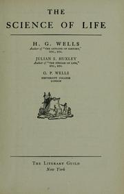 Cover of: The science of life by H.G. Wells