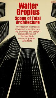 Cover of: Scope of total architecture