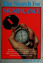 Cover of: The search for significance by Robert S. McGee