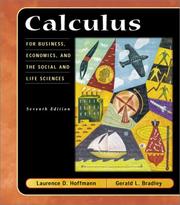 Cover of: Calculus for business, economics, and the social and life sciences. by Laurence D. Hoffmann