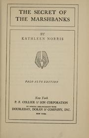 Cover of: The secret of the Marshbanks by Kathleen Thompson Norris
