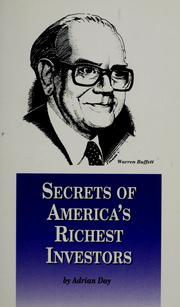 Cover of: Secrets of America's richest investors