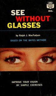 Cover of: See without glasses