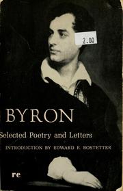 Cover of: Selected poetry and letters by Lord Byron