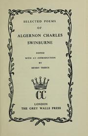 Cover of: Selected poems of Algernon Charles Swinburne by Algernon Charles Swinburne