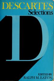 Cover of: Selections by René Descartes