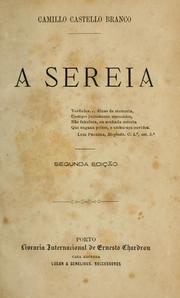 Cover of: A sereia by Camilo Castelo Branco