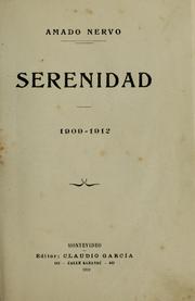 Cover of: Serenidad by Amado Nervo