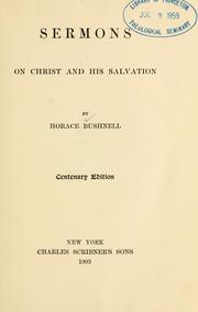 Cover of: Sermons on Christ and His salvation