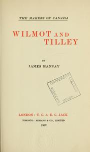 Cover of: Wilmot and Tilley