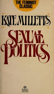 Cover of: Sexual politics by Kate Millet