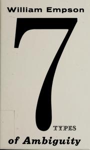 Cover of: Seven types of ambiguity by Empson, William