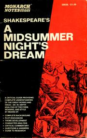 Cover of: Shakespeare's A midsummer night's dream