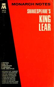 Cover of: Shakespeare's King Lear. by Robert Schuettinger