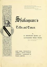 Cover of: Shakespeare's town and times.