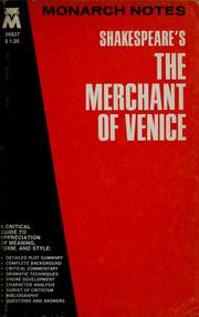 Cover of: Shakespeare's The Merchant of Venice