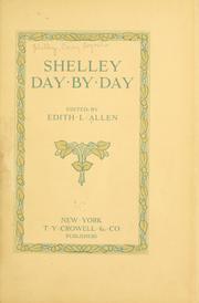 Cover of: Shelley day by day