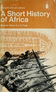 Cover of: A short history of Africa. [With maps and a bibliography.].