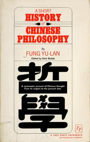 A short history of Chinese philosophy by Feng, Youlan