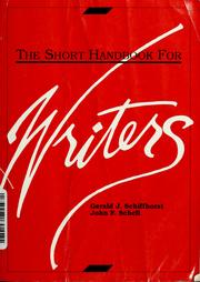 Cover of: The short handbook for writers